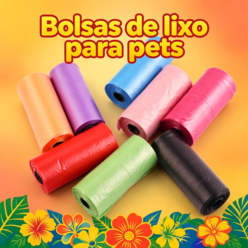 300 Pcs Refil Cata Coco Sacolas Saquinhos Biodegradável Prático Para Pet