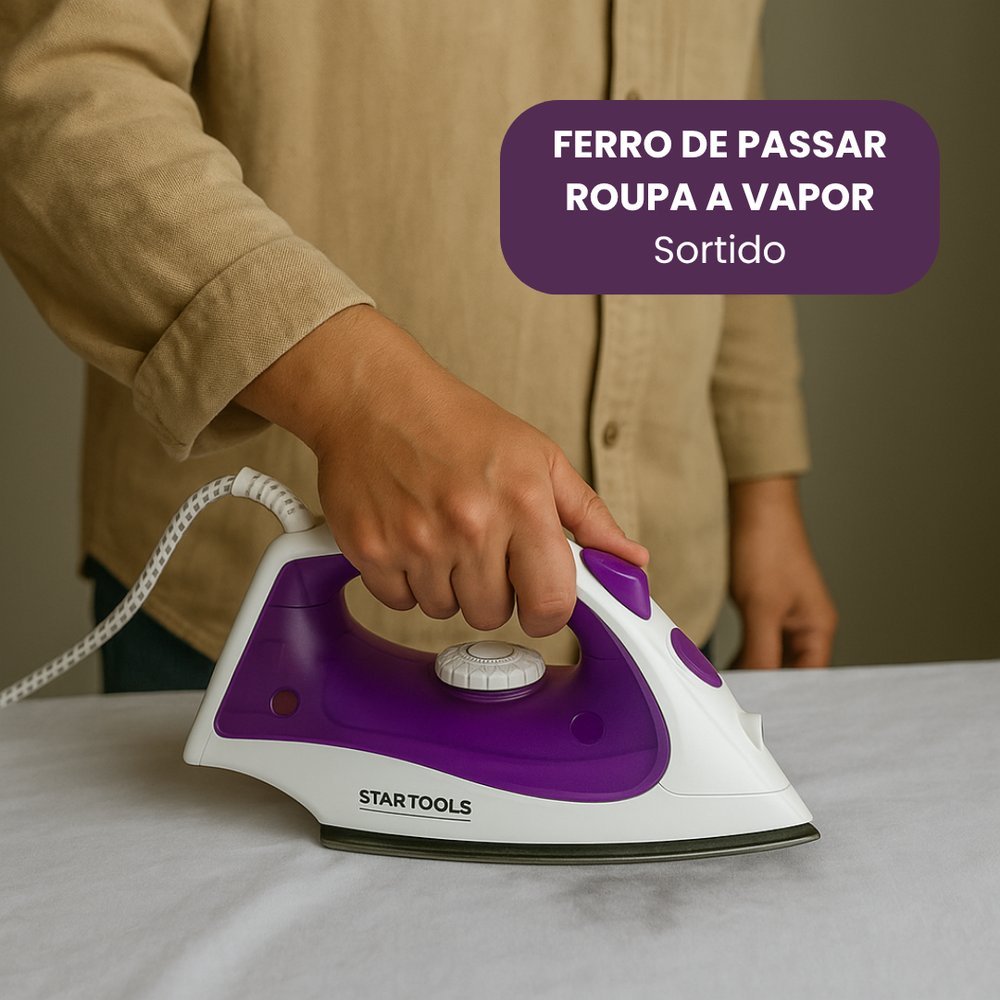 Ferro de Passar A Vapor Premium 220V - Azul