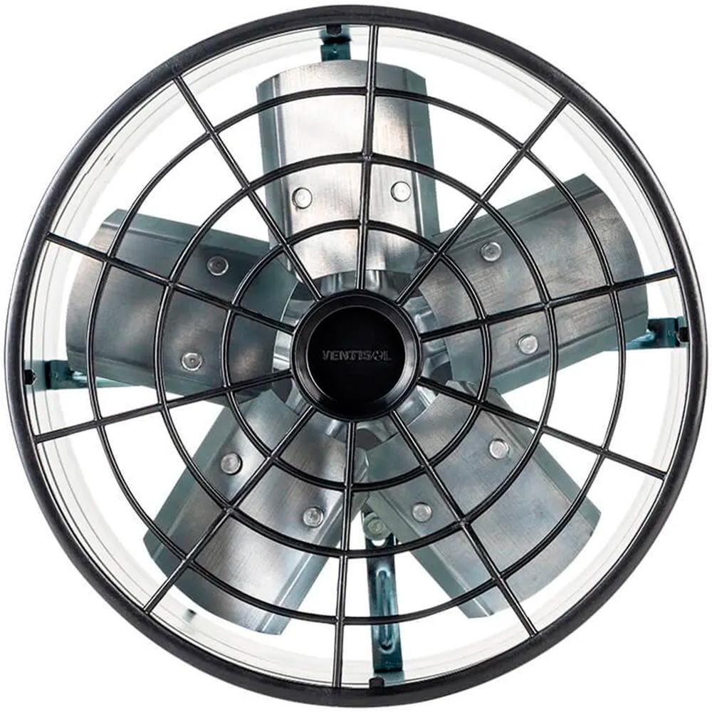 Ventilador Ventisol Exaustor Axial Industrial Comercial Premium 220v 30cm Preto e Cinza