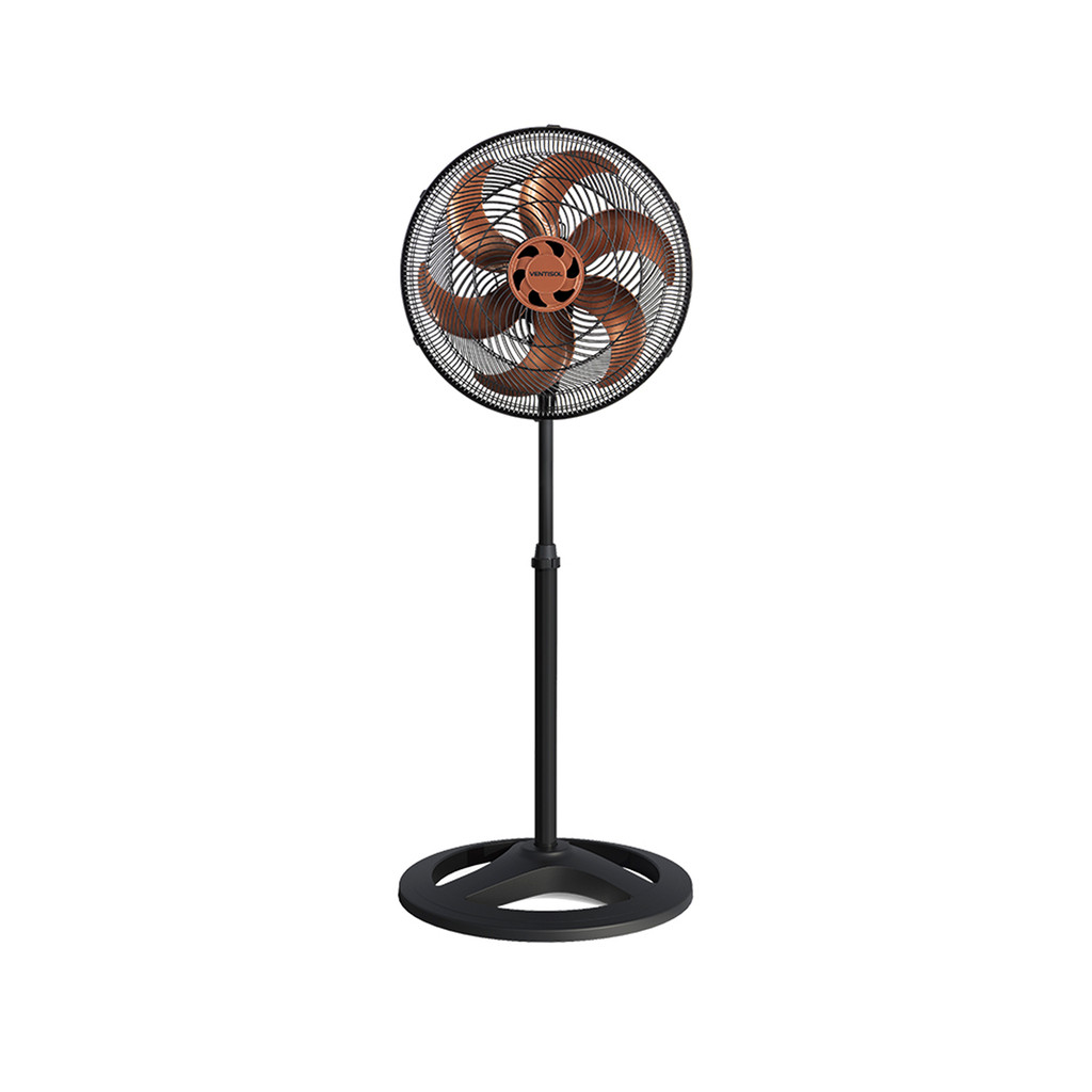 VENTILADOR OSCILANTE DE COLUNA TURBO 6 PÁS 40CM BRONZE 80W 220V PREMIUM VENTISOL