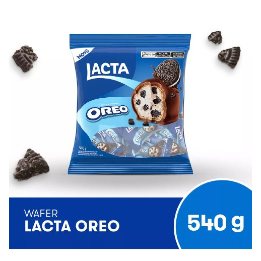 Chocolate Bombom Oreo Pacote Lacta 540g (Pacote com aproximadamente 27 unidades de 20g)