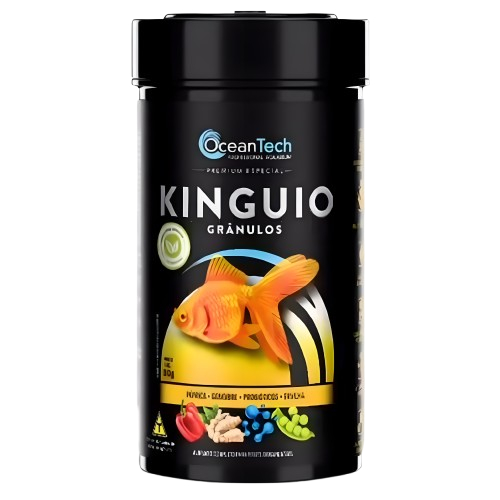 Ração Para Kinguio 30g Ocean Tech Bolinha Gránulos Peixe Pond Lago 6x1 Premium Dia Sera Gold Tropical Carpa Koi Tetra