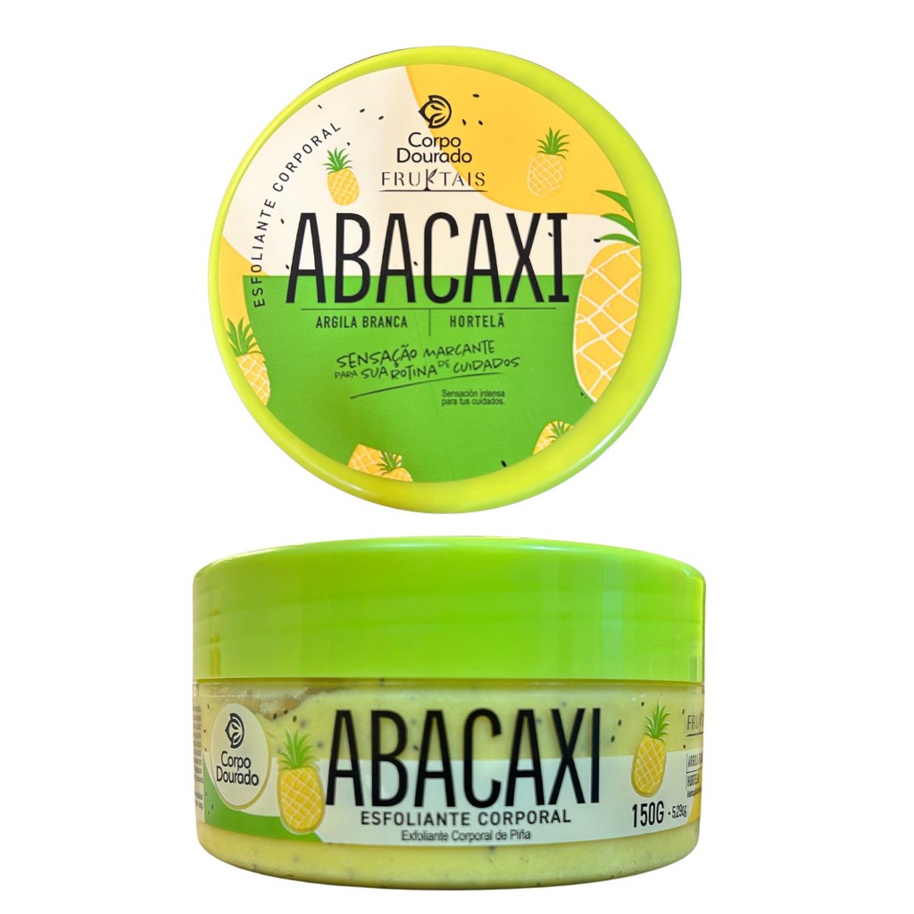Esfoliante Corporal Abacaxi 150g – Corpo Dourado | Linha Fruktais – Renovação e Frescor Tropical