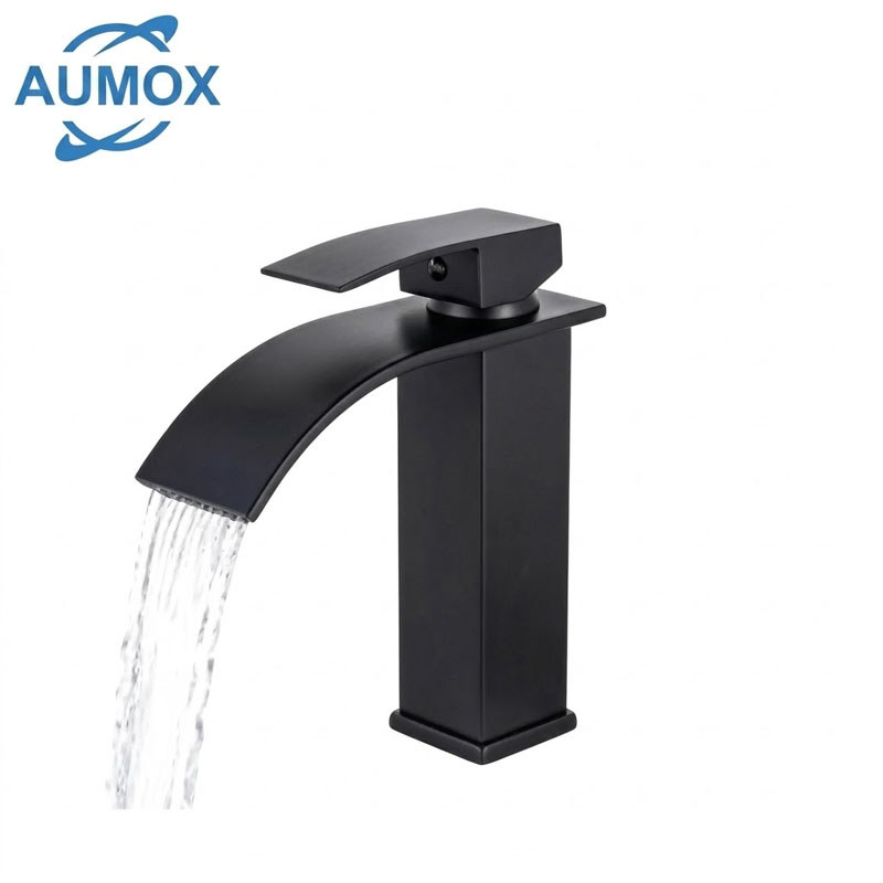 Bathroom Faucet Mixer Waterfall Single Lever Short/High Quality Metal + Plastic