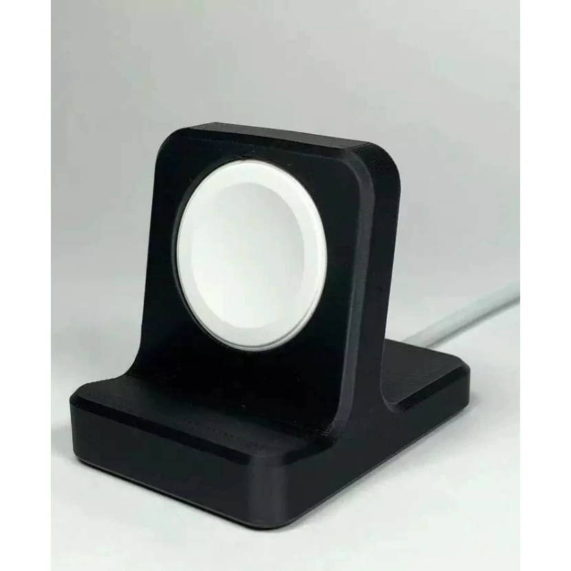 Base de carregamento para Apple Watch Series 1 2 3 4 5 6 7 8 9 SE, design ultra minimalista para mesa de cabeceira.