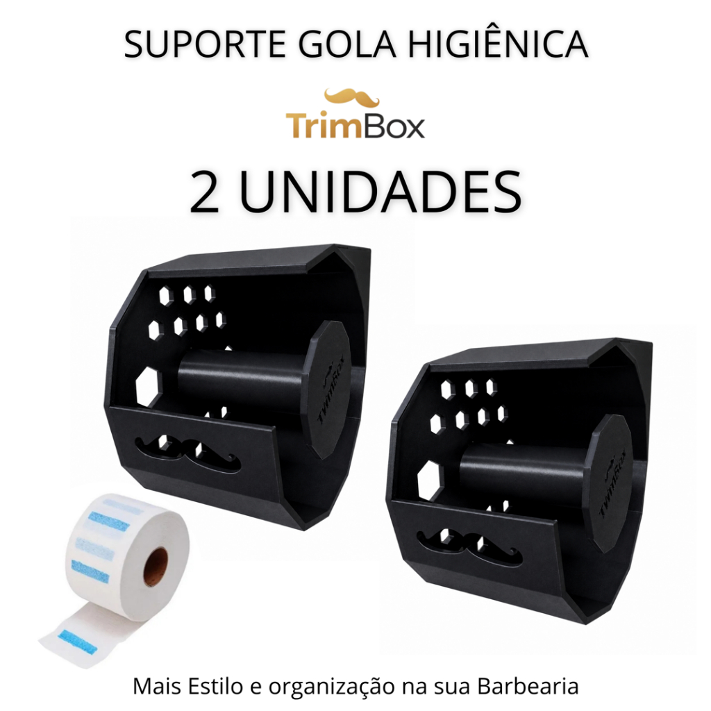 Suporte Dispenser Gola Higiênica para Barbeiros – Barbearia:  Organização, Estilo e Profissional