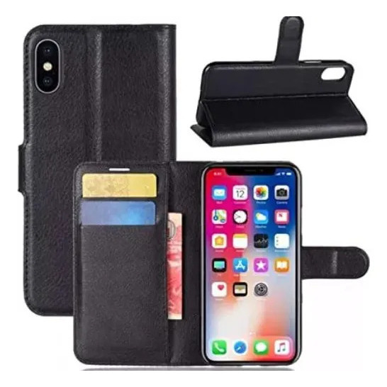 Capa para LG K12 MAX Carteira Flip Cover Premium Magnética Anti Impacto com Espaço para Cartões