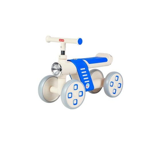 Bicicleta Infantil Equilibrio Quatro Rodas Azul Estavel Desenvolvimento Motricidade