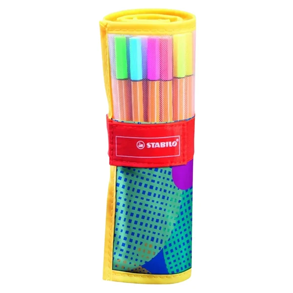 Caneta STABILO Point 88 – Estojo nylon c/ 25 unidades – Colorful at Random Edition