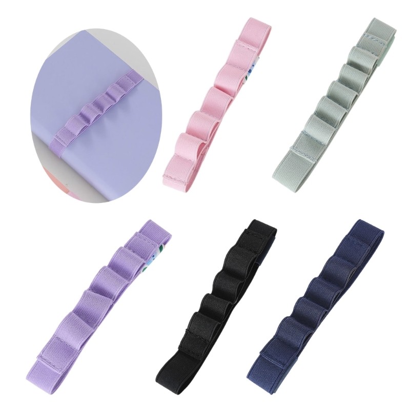 blg 4 Peças Organizador Caneta Faixa Elástica Ajustável, Marcadores Nylon Extensível Para Livro, Ca