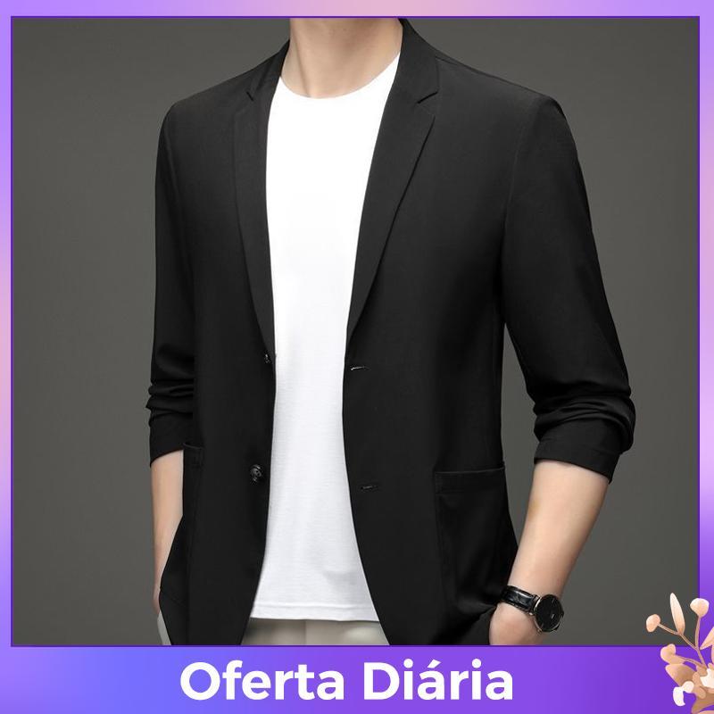 Estoque no Blazer Casual Masculino Terno De Negócios Leve Jaet Bla Luto Top
