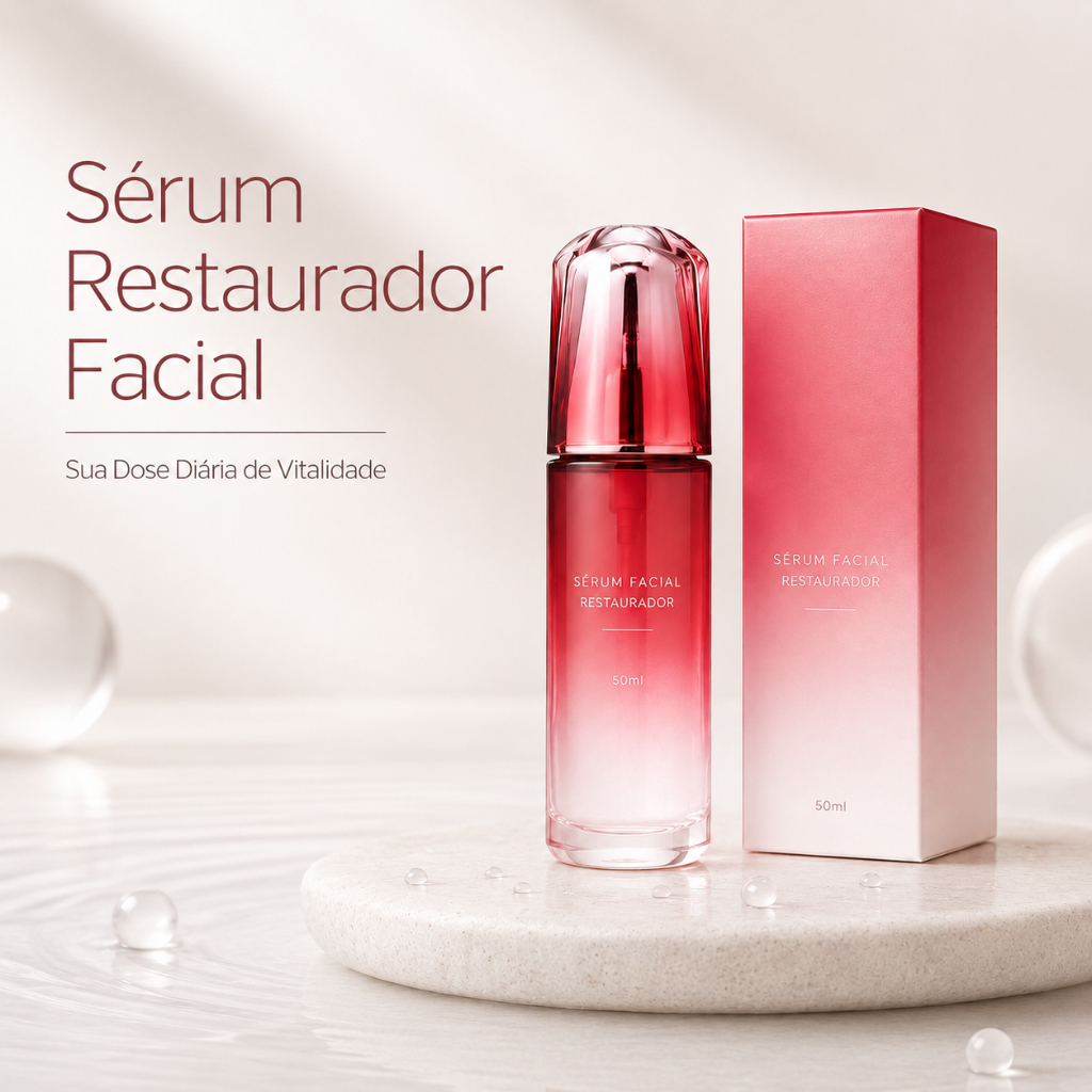 Sérum Facial Antienvelhecimento Anti-Rugas Concentrado Skin Care Reparador de Poros Textura Leve 50ml
