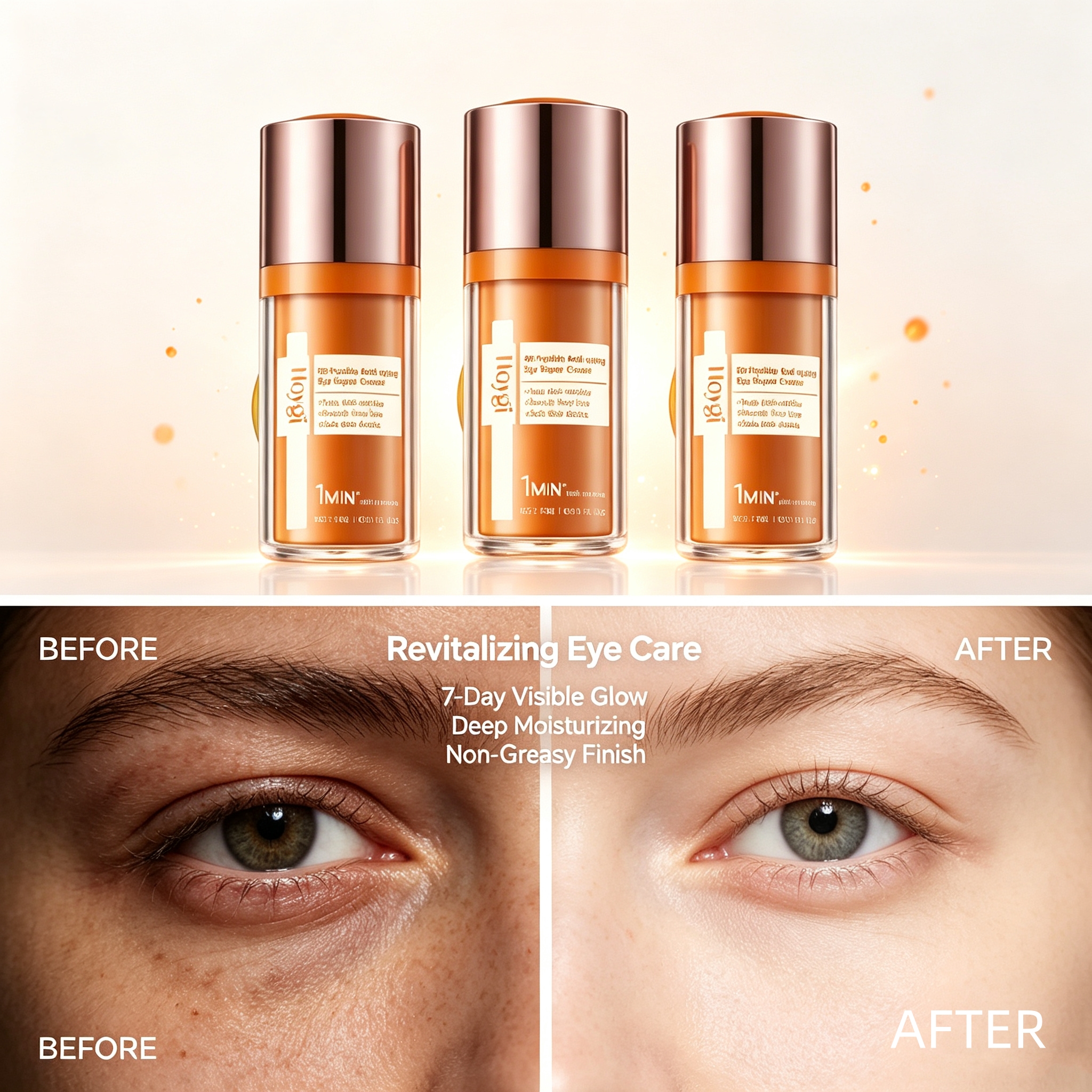 Hoygi Creme Reparador de Olhos Antissinais 5D , Anti-Rugas, Desaparece Olheiras, Firmeza, Cuidados com a Pele dos Olhos,