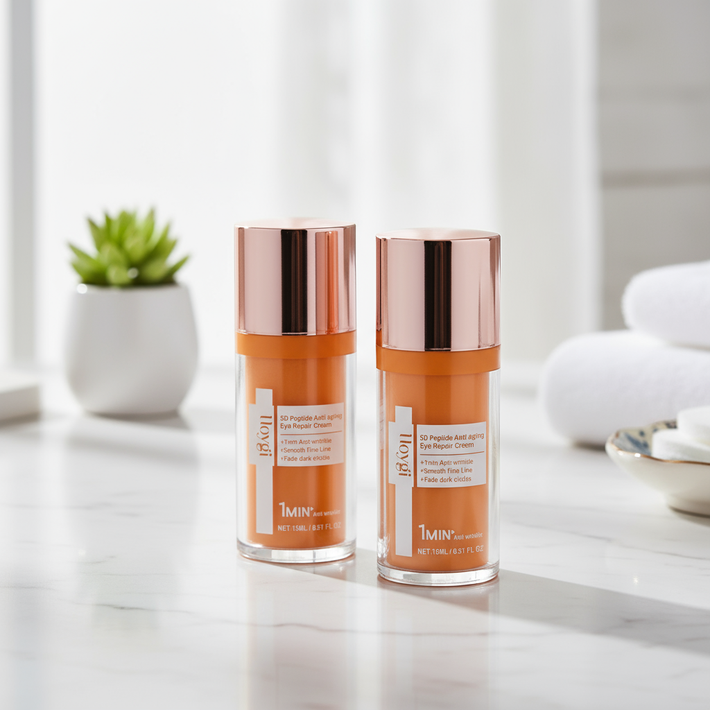 Creme Reparador de Olhos com Peptídeo 15ml 5D: Anti-Rugas, Firmador, Antienvelhecimento, Solução para Bolsas e Olheiras