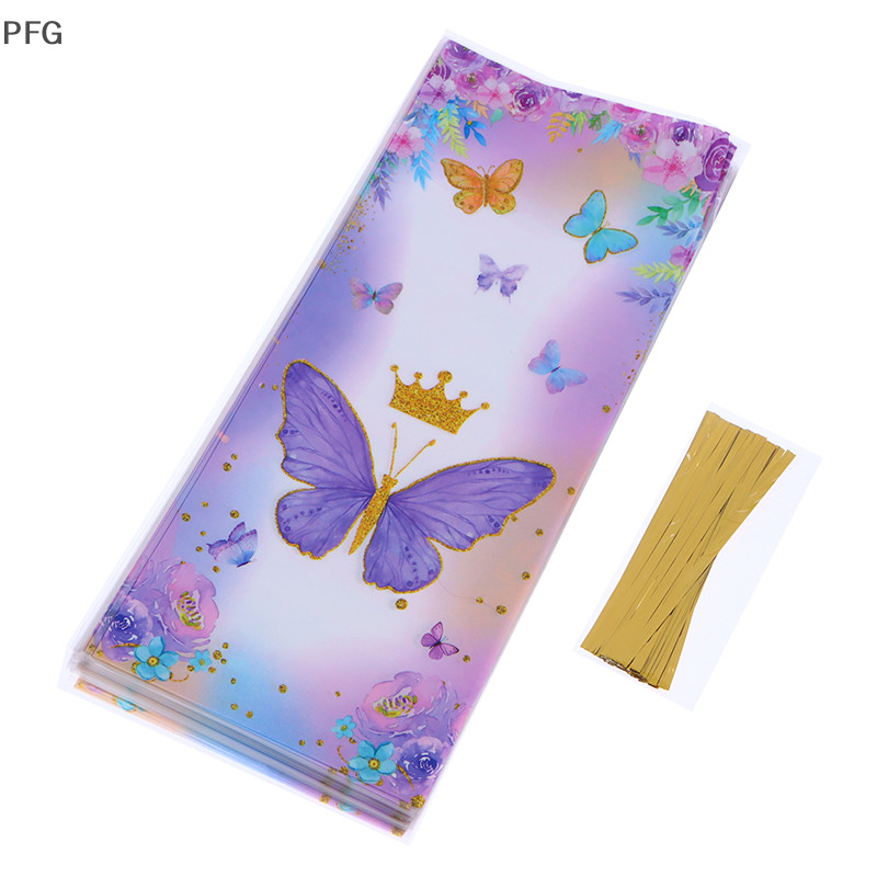 PFG 50 Peças Saco De Doces Com Laços De Fita Decoração De Festa De Aniversário Embalagem De Presente Infantil Chá De Beb