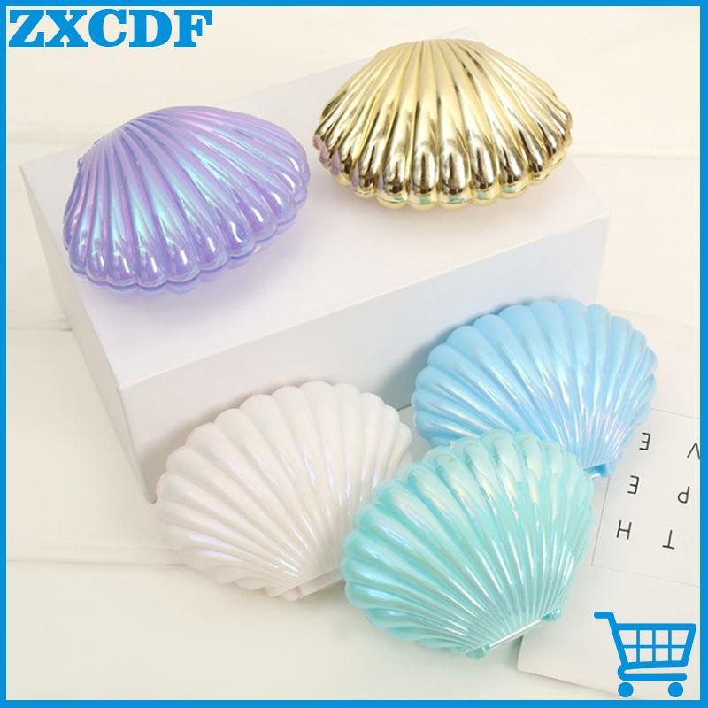 1Pc Bonito Concha Caixa De Doces De Plástico Maquiagem Caixas De Armazenamento De Jóias Casamento Aniversário Chá De Beb