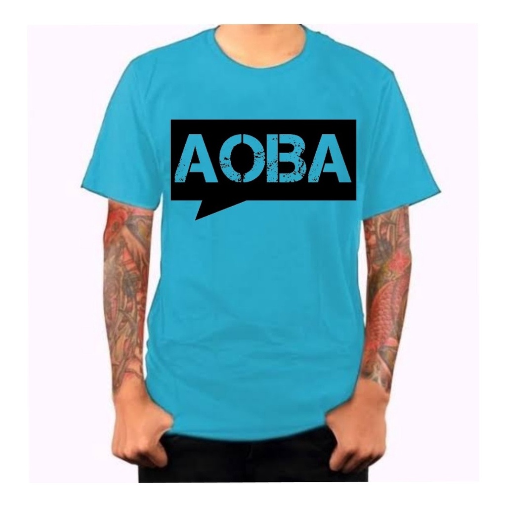 Camiseta Camisa Masculina Aoba Bruto Sistemático Roça Barato