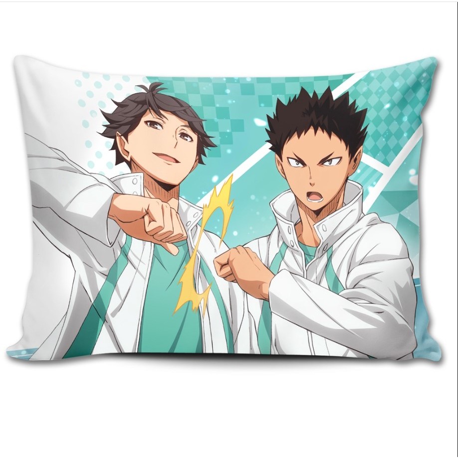 Almofada Haikyuu Aoba Johsai Seijoh 27x37cm Presente Geek Anime Manga Decoração Premium