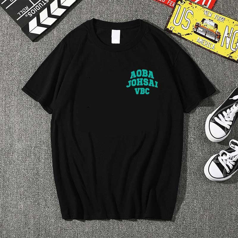 Camiseta Basica Camisa Algodao Haikyuu Aoba Johsai Vbc Volei Unissex -FRROD.
