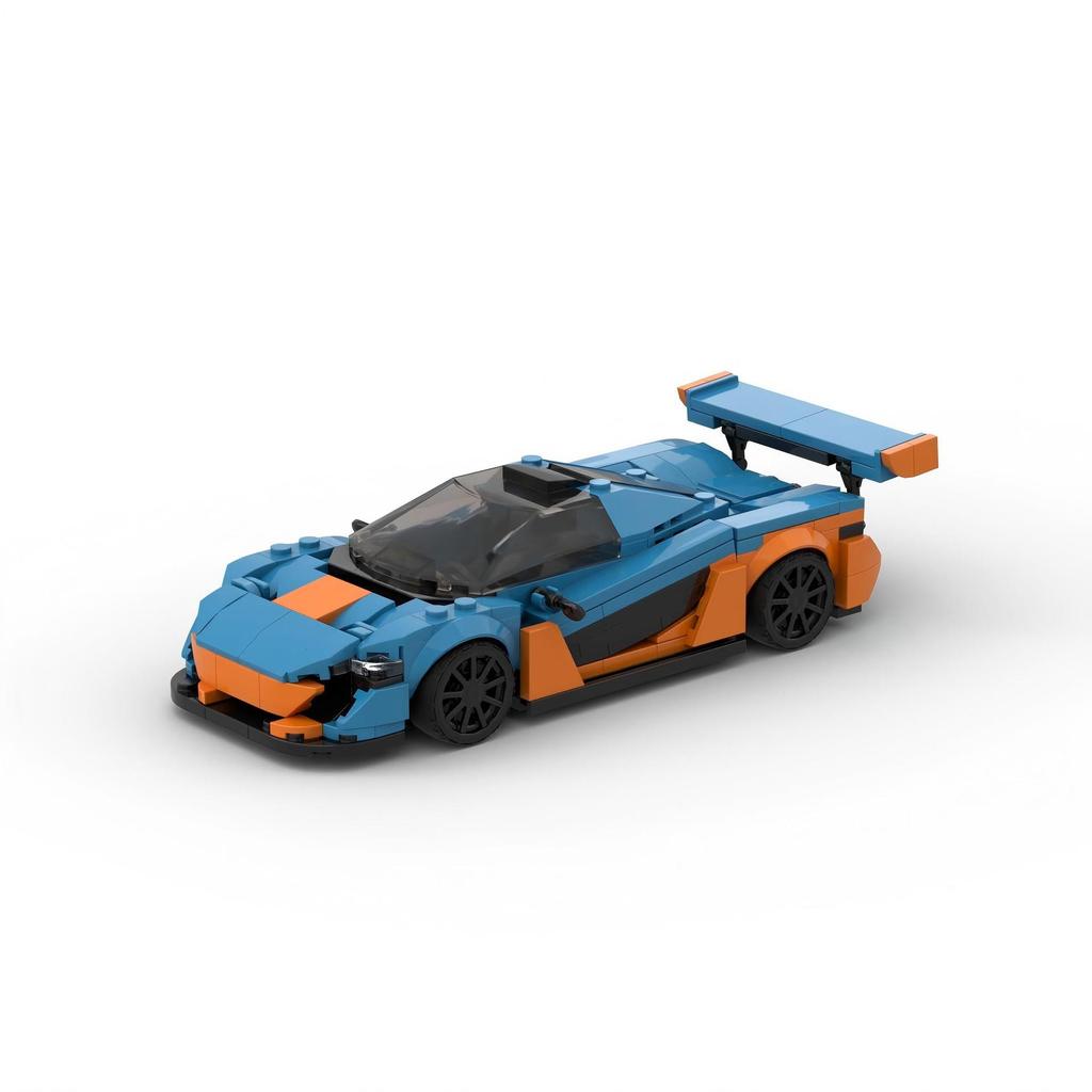 Conjunto de Blocos de Montar Educativos MOC Sports Car Racing McLaren P1, Modelo de Brinquedo para Presente para Meninos