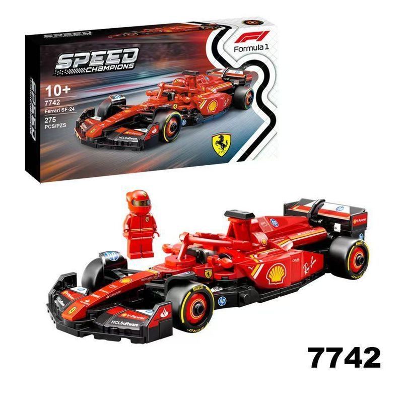 Transporte rápido SPEED Series Ferrari F1 Racing Building Block Toy Modelo Presente de aniversário