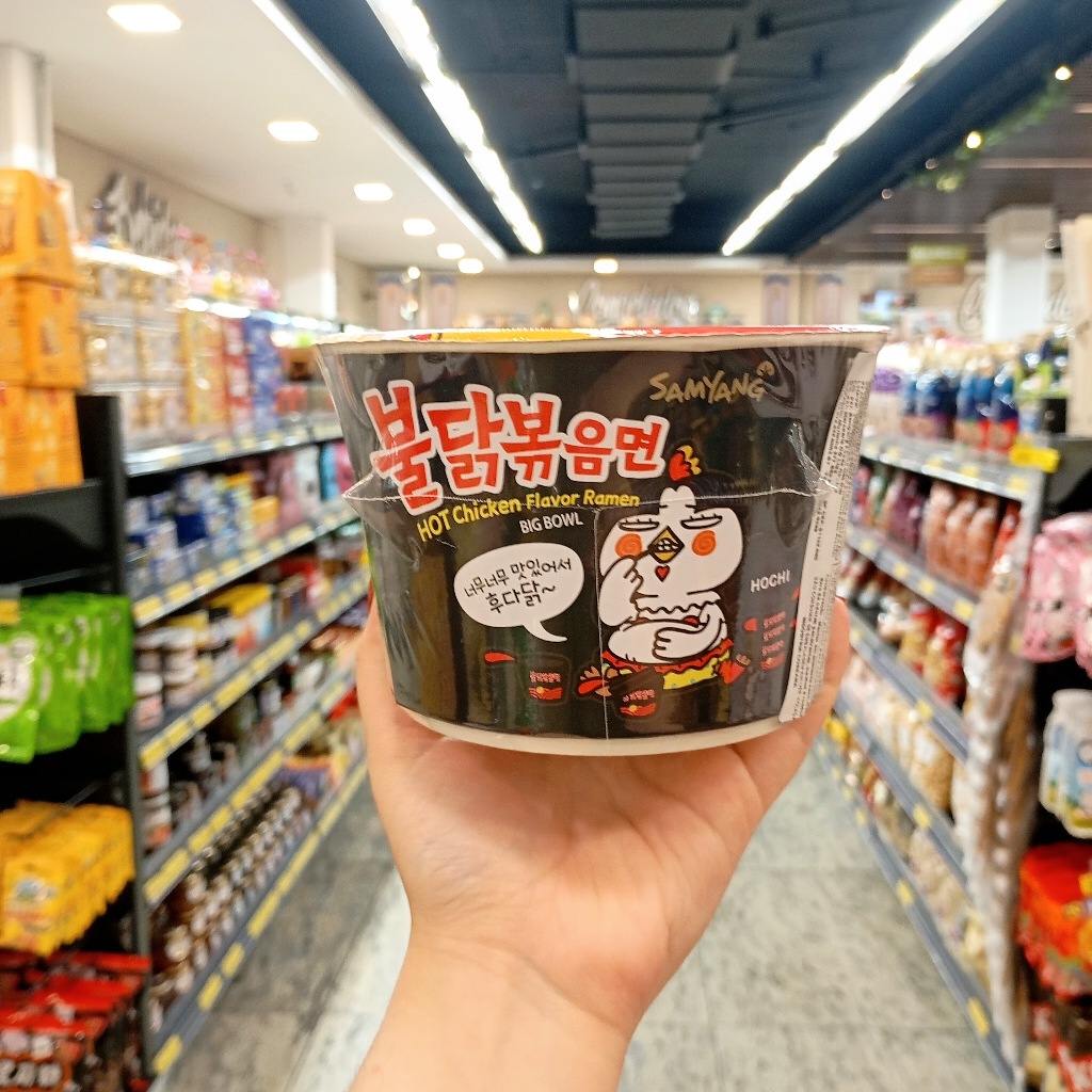 Macarrão Instantâneo Coreano Hot Chicken Ramen (Frango Super Picante)  Sabor Original 105g - Big Copo