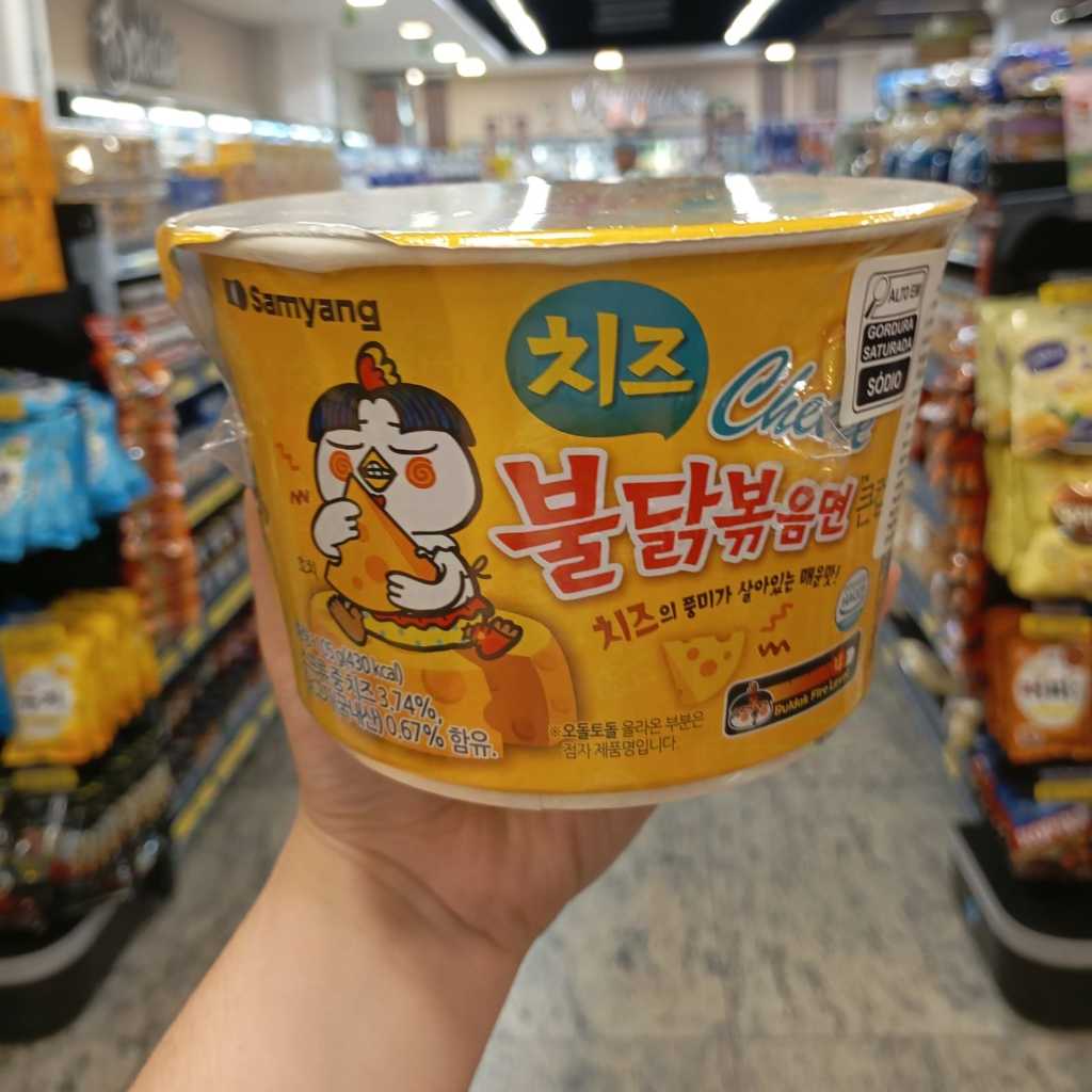 Macarrão Instantâneo Coreano Hot Chicken Ramen (Frango Super Picante) Sabor Cheese (Queijo) 105g - Big Copo