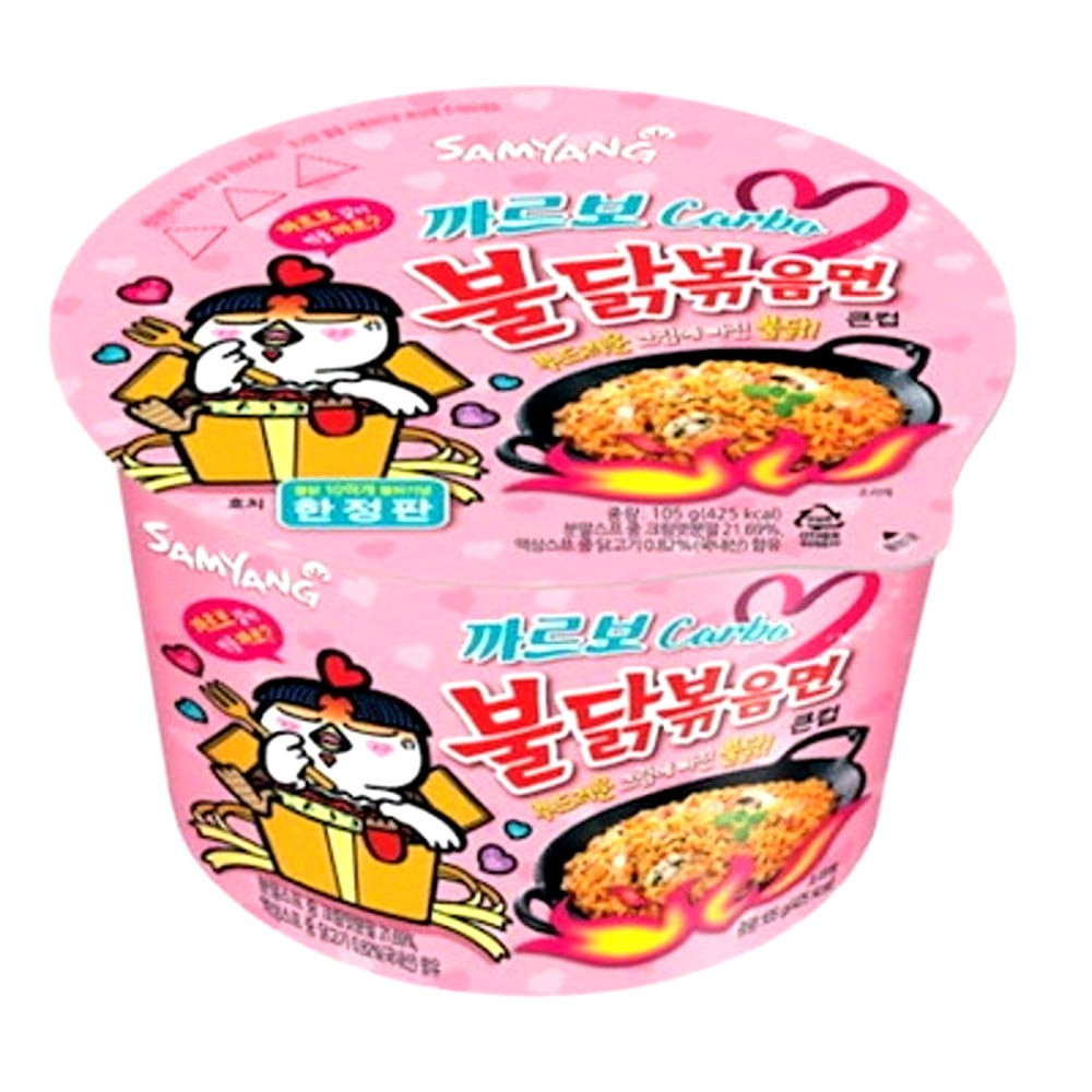 Lamen Coreano Super Picante Frango e Queijo Cremoso Carbonara Big Bowls - 105g