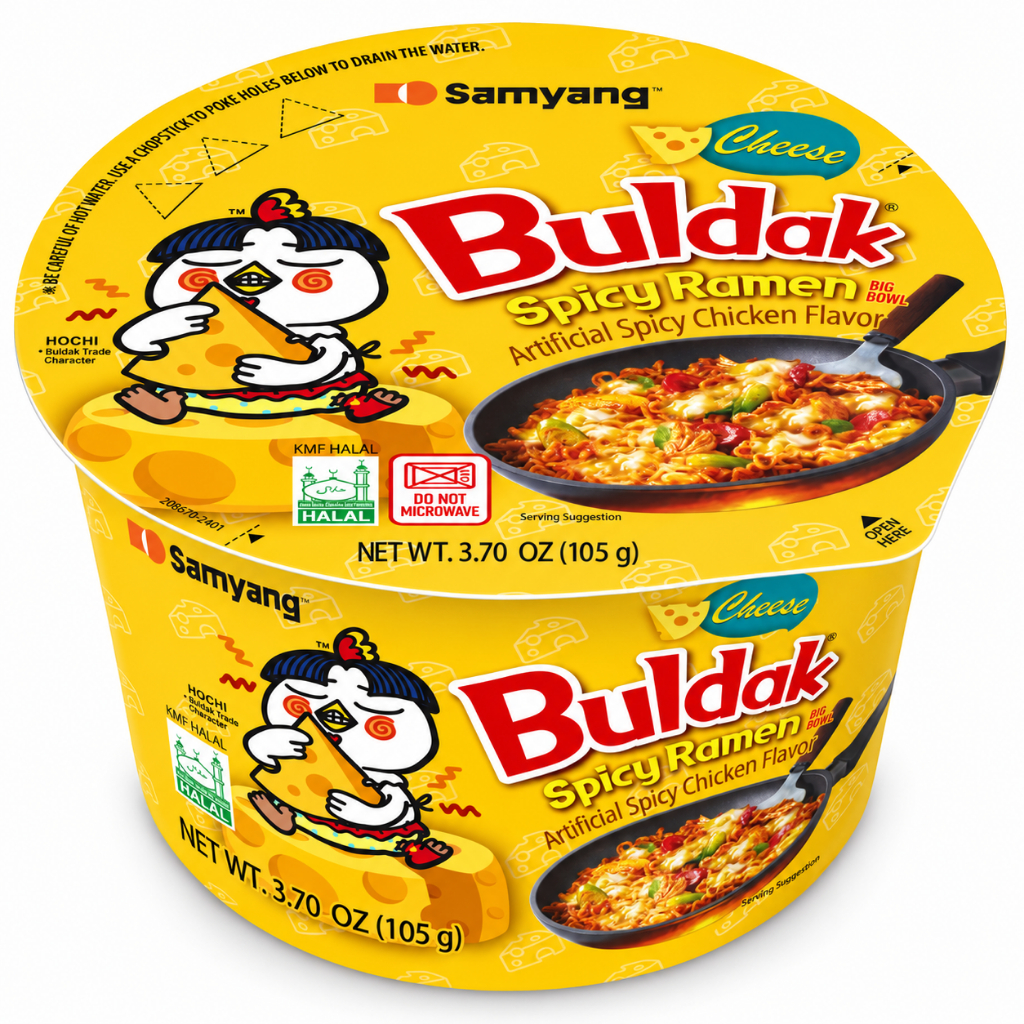 Lamen Coreano Samyang Hot Chicken Queijo Big Bowl 105g
