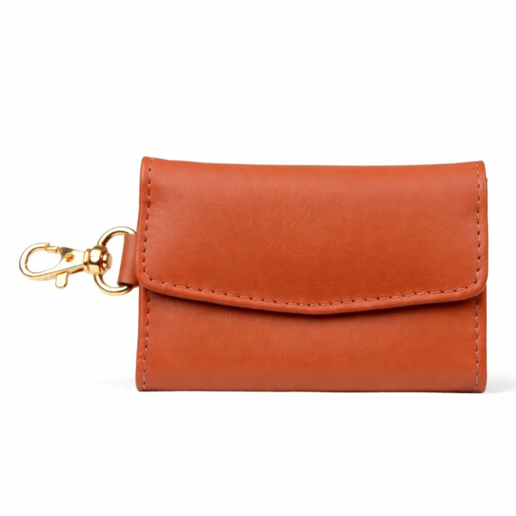 Chaveiro Charm Bag Porta Moedas Notas e Cartões em Couro Artlux 517