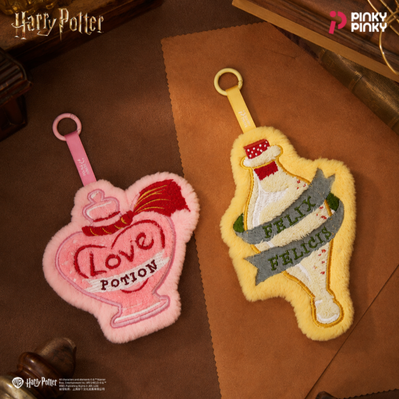 Chaveiro Autorizado De Pelúcia De Harry Potter , Chaveiros De Poção Do Amor , Lindas Bolsas De Moedas Com Zíper Para Fes