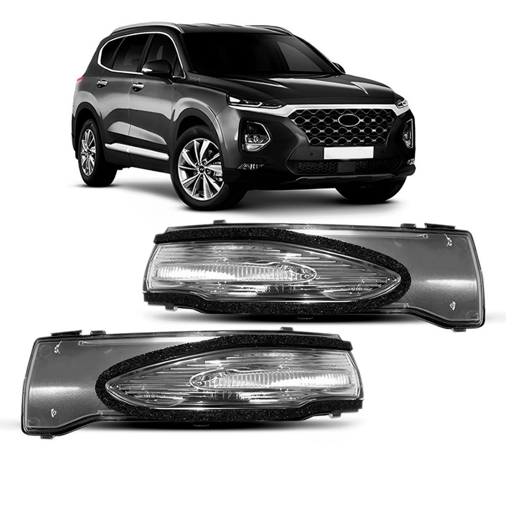 Par Pisca Retrovisor Para Hyundai Santa Fe 2019 2020
