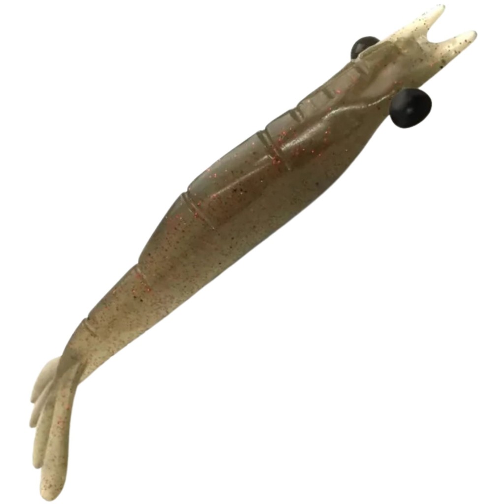 Isca Artificial de Pesca Pescaria Monster 3X Camarão Big M 12,0cm C/2un Cor Forest
