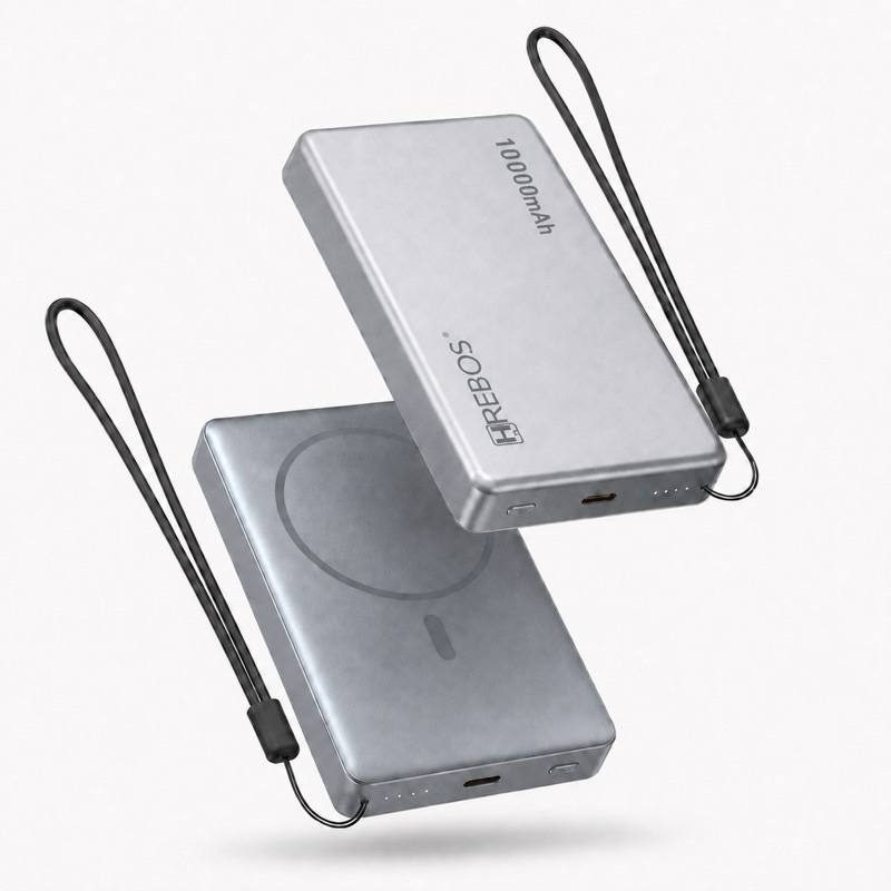 Carregador PowerBank Wireless Indução 15w Cabo 20W PD Hrebos Premium