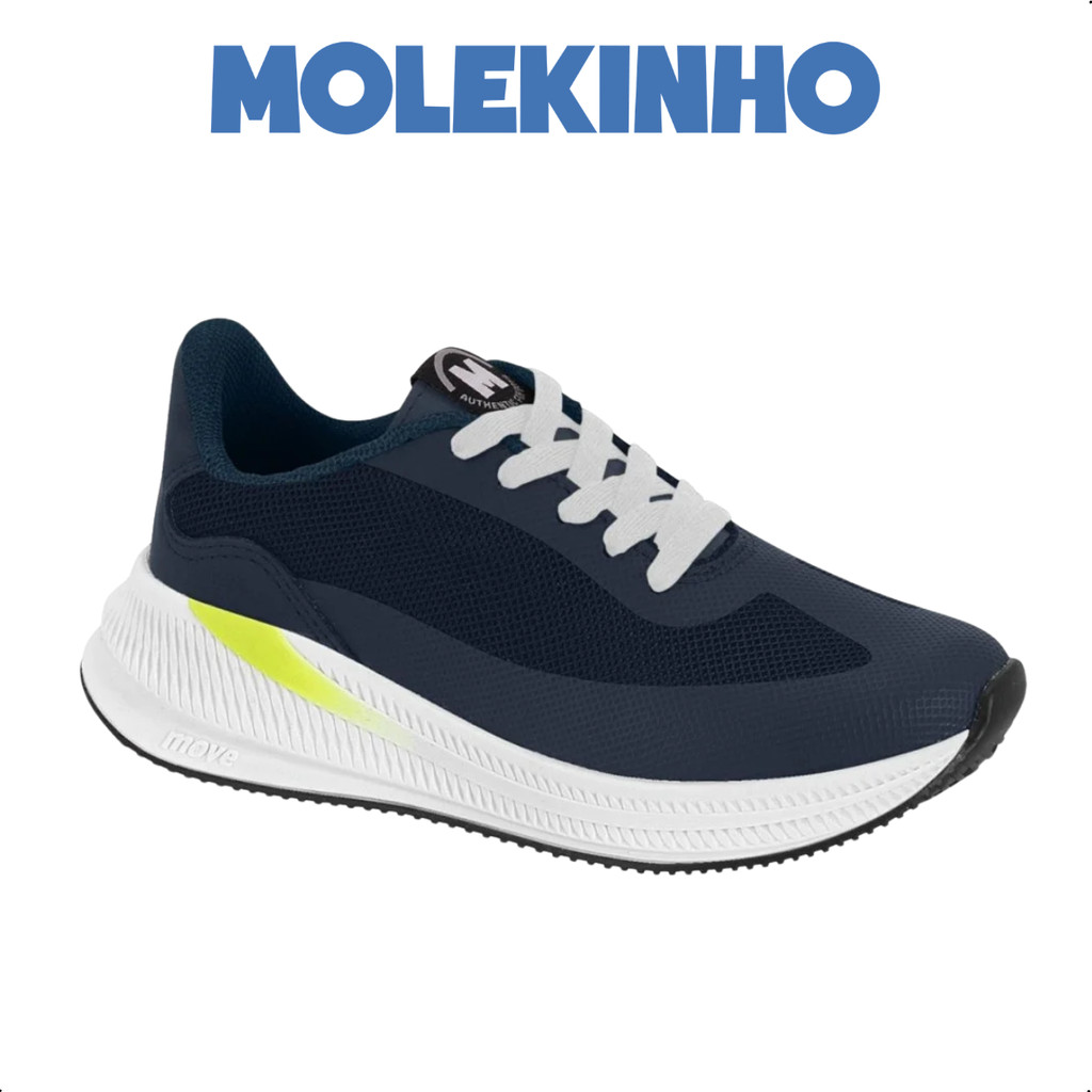Tênis Menino Molekinho Escolar Esportivo Conforto Mesh | Lançamento Volta as Aulas