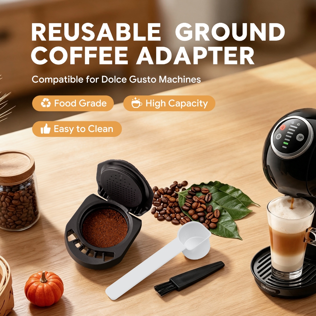 Para Dolce Gutto Clipe De Grãos De Café Adaptador Em Pó Mini Me Piccolo XS Genio DIY Sabor Máquina Expresso