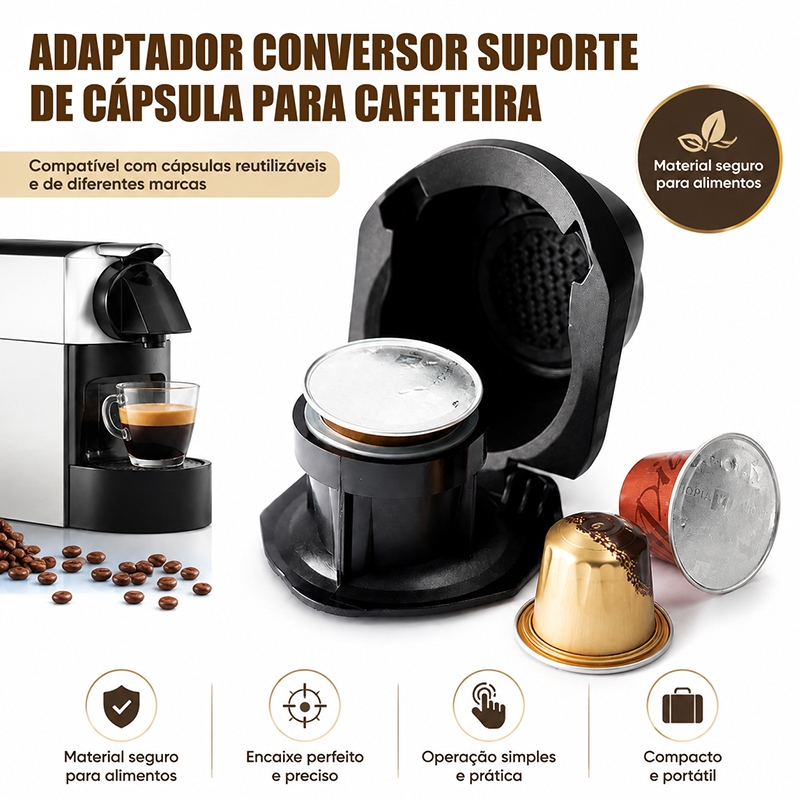 Adaptador De Cápsulas Nespresso Para Dolce Gusto Genio Piccolo Máquina De Café Reutilizável Conversor