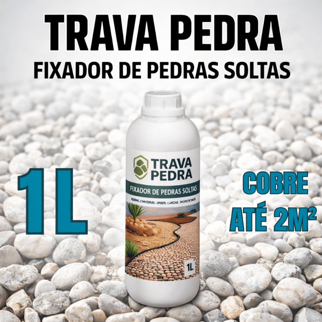 Trava Pedra 1L Protege Pedras Naturais Fixa Partículas Evita Desgaste Uso Interno e Externo Seguro