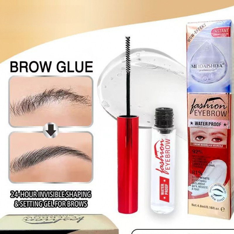 Gel Transparente para Sobrancelha 24h – Fixador Waterproof, Alinha os Fios e Define o Olhar