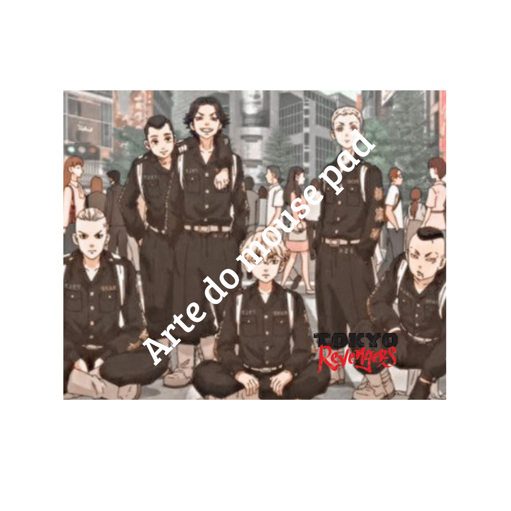 Mouse Pad Tokyo Revengers Personalizado Nome Mikey Draken Anime Otaku Gamers Presente Geek