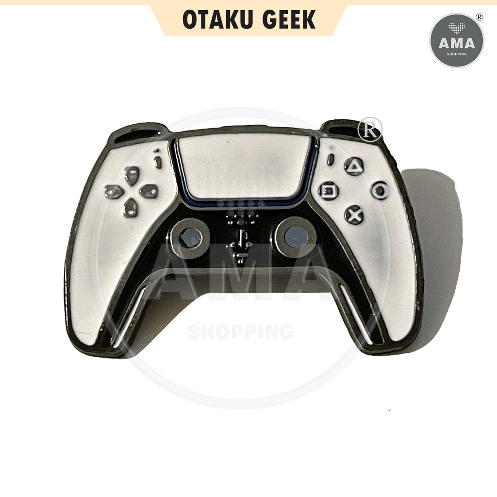 Pin Controle PS5 Gamer Geek Acessório Mochila Estilosa Presente Fofo Criativo Otaku