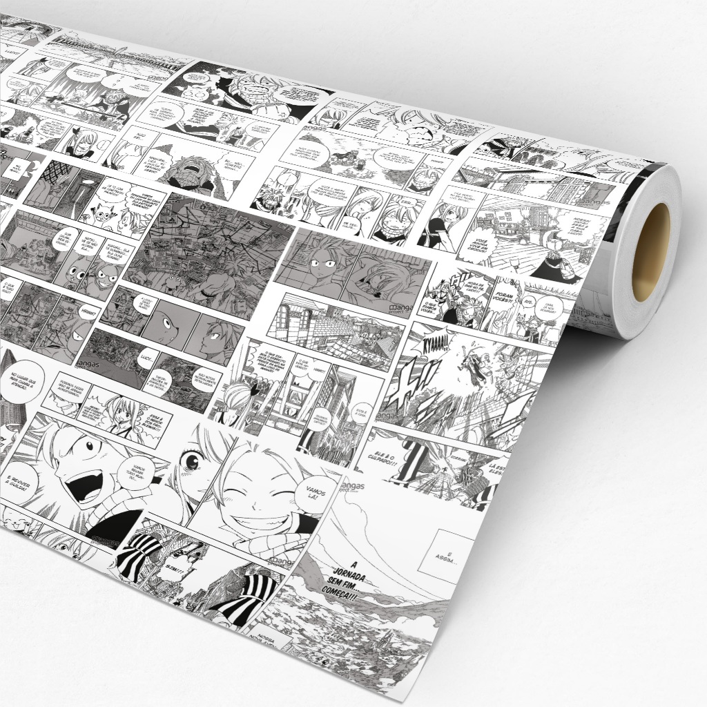 Papel De Parede Manga/Anime Fairy Tail 3x50 Quarto Geek Gamer Otaku