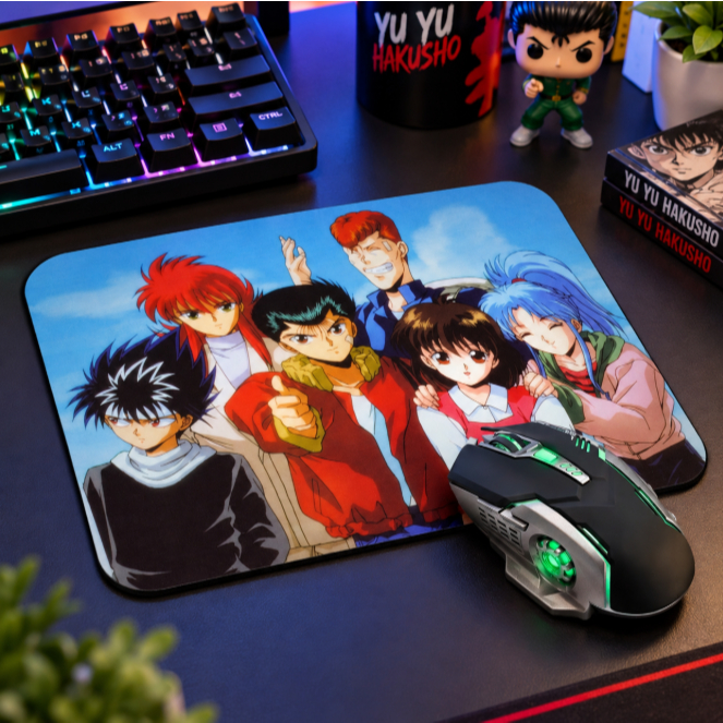 Mousepad Premium 22x18 Yuyu Hakusho Anime Manga Gamer Geek Otaku