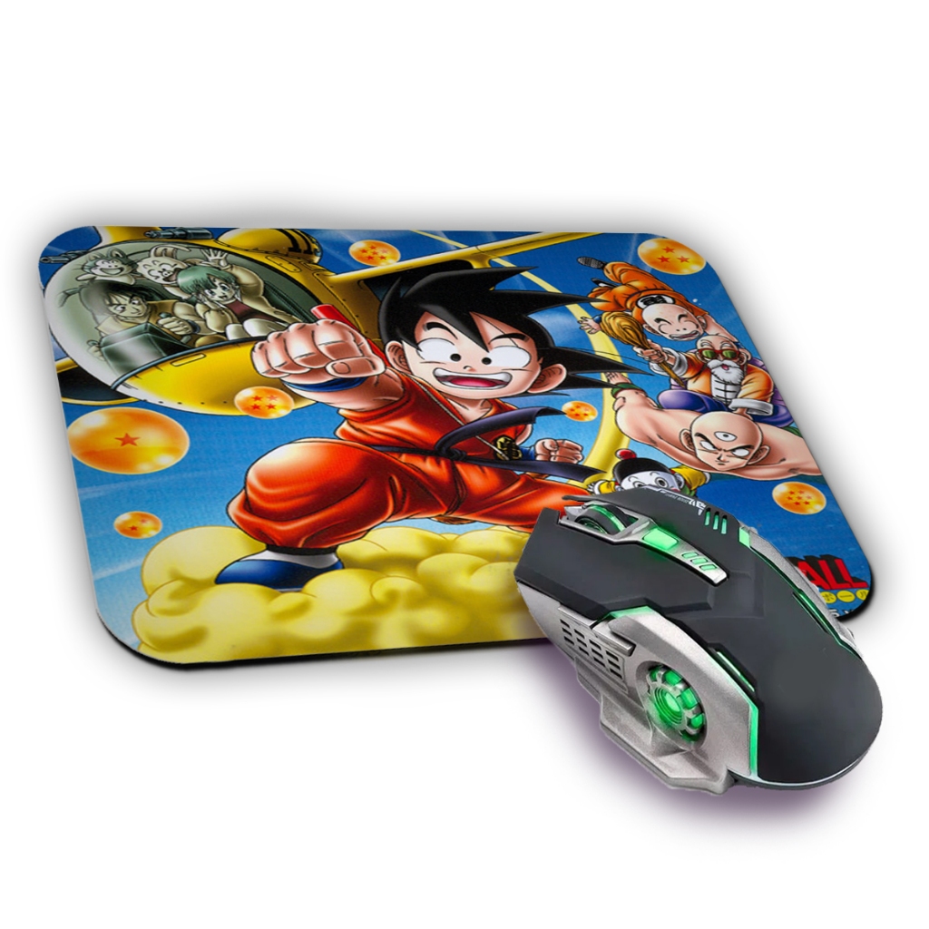 Mousepad Gamer Dragon Ball Anime Otaku Premium 22x18cm Geek Setup