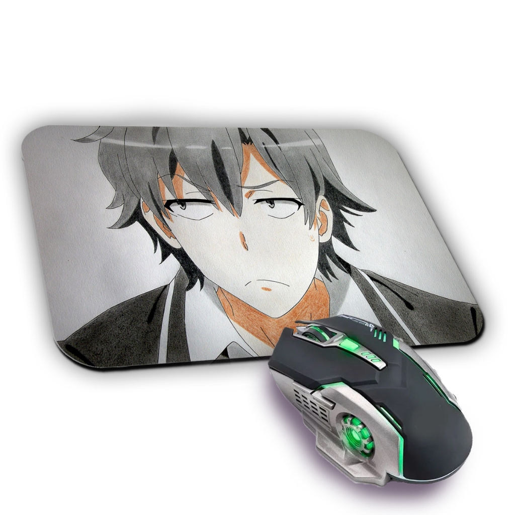 Mousepad Hachiman Hikigaya – Anime, Otaku, Geek, Oregairu, Gamer