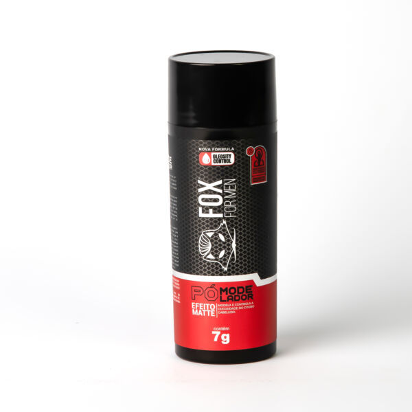Pó Modelador 7g Fox For Men Volume Textura Controle Oleosidade Acabamento Seco Natural Profissional