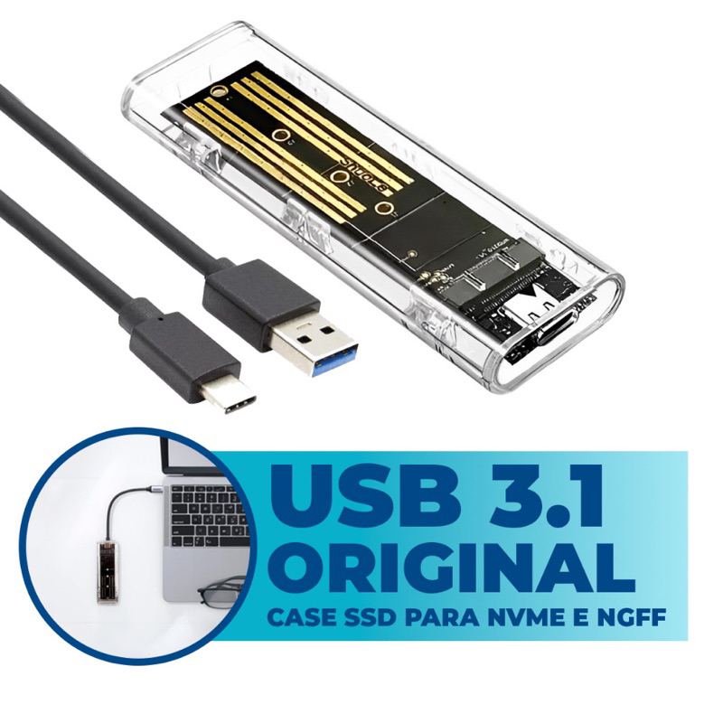 M.2 Caixa de unidade de estado sólido usb3.1 Type-c High Speed nvme /ngff Dual Protocol Caixa de disco rígido móvel externa SL-TNP10