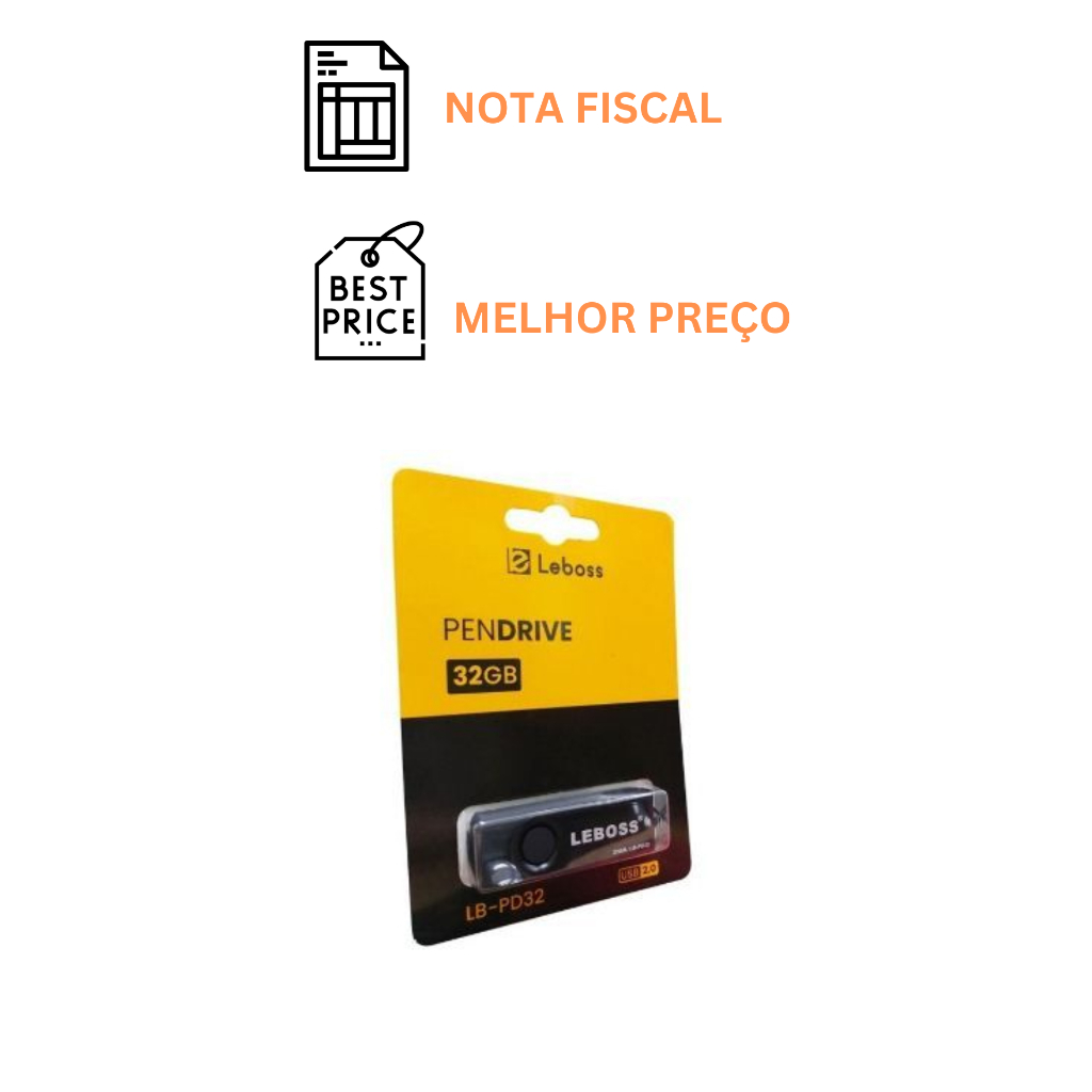 Pen Drive 32gb Usb High-speed Compacto Alta Velocidade