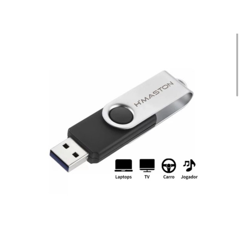 🚀 Pen Drive H'Maston HM-U128 128GB - USB 3.0 High Speed