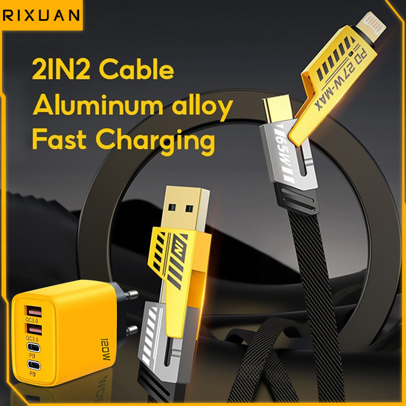 About 1.9 hours to fully charge / Type C USB iOS Apple / Type C / 4-in-1 / High-quality braided data cable